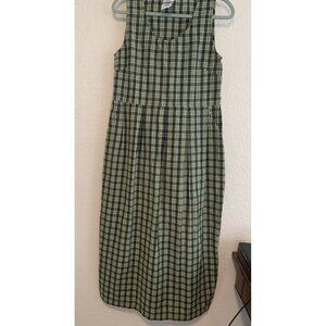 Bobbie Brooks Vintage 90's Maxi Plaid Sleeveless Empire Waist Size S